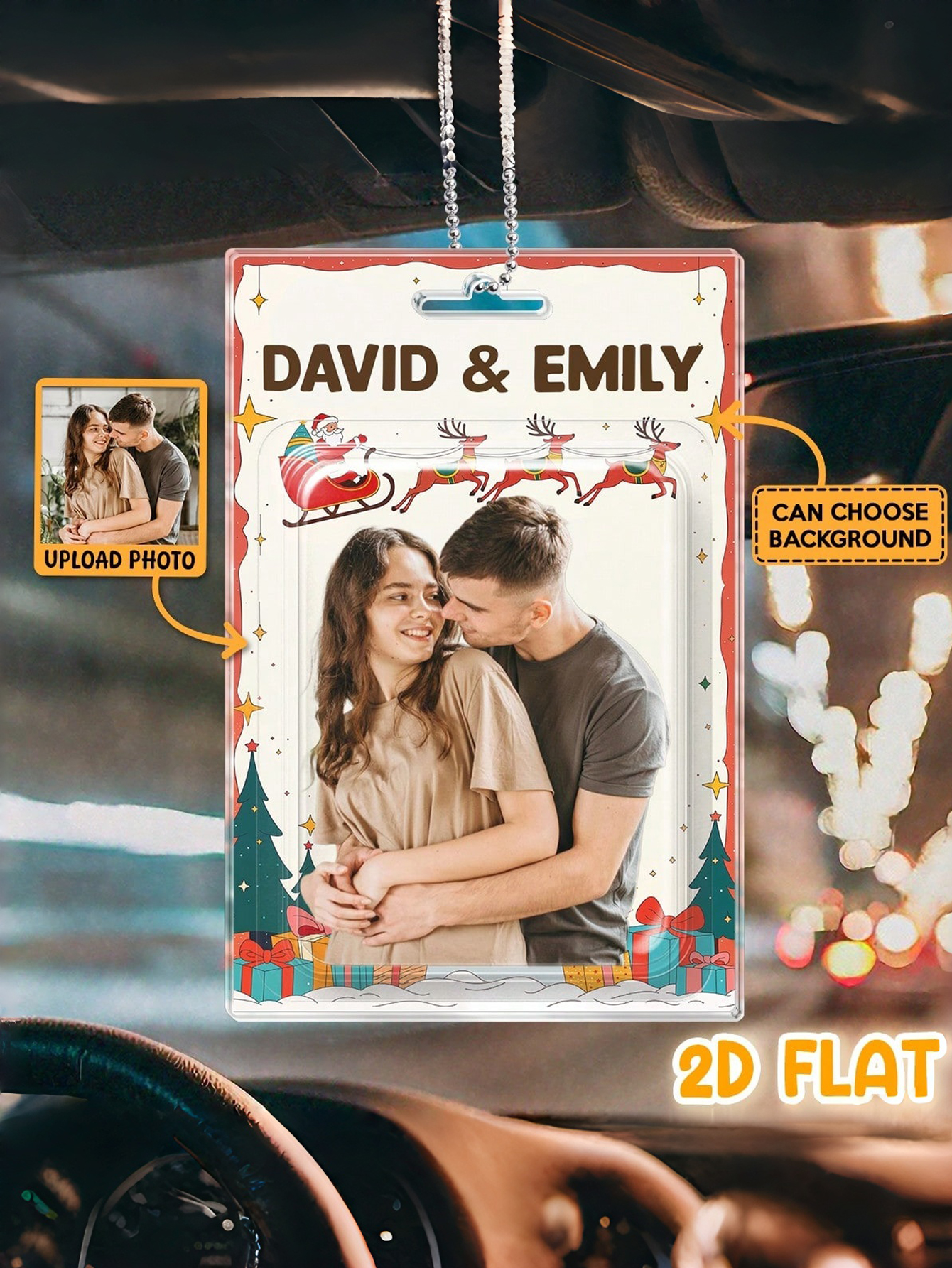 Custom Personalized Acrylic Couple Charms